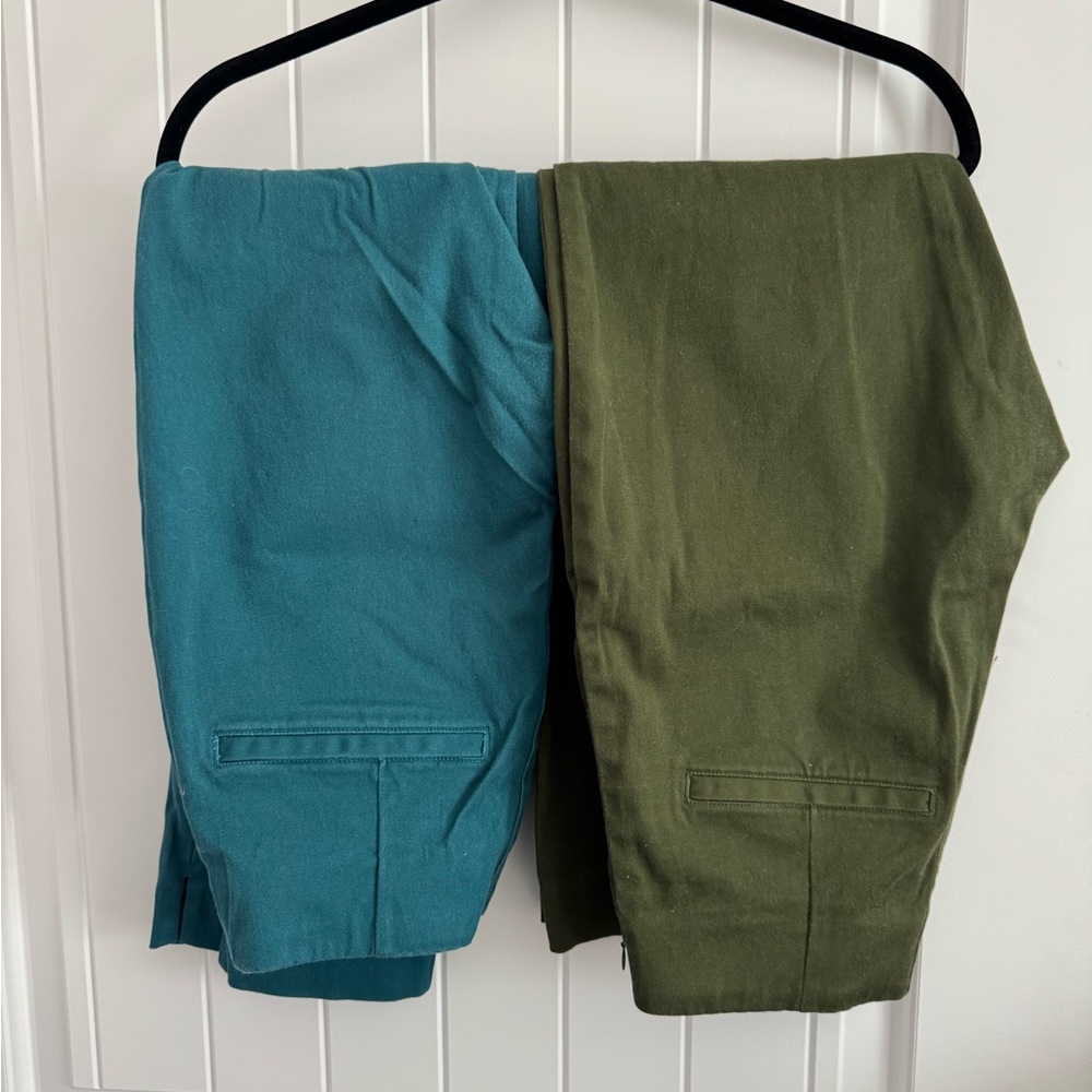 BUNDLE!! Old Navy Teal and Olive Pixie Pants